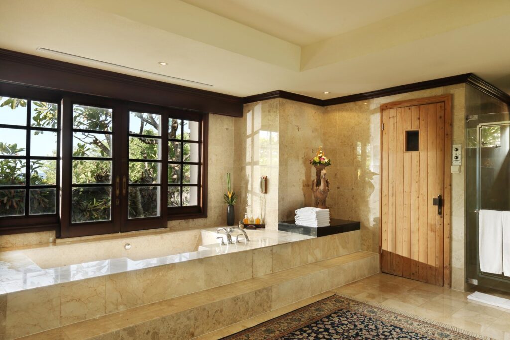 The-Ayodya-Palace-Kausalya-Suite-Bathroom-With-Spacious-Bathtub-and-Sauna