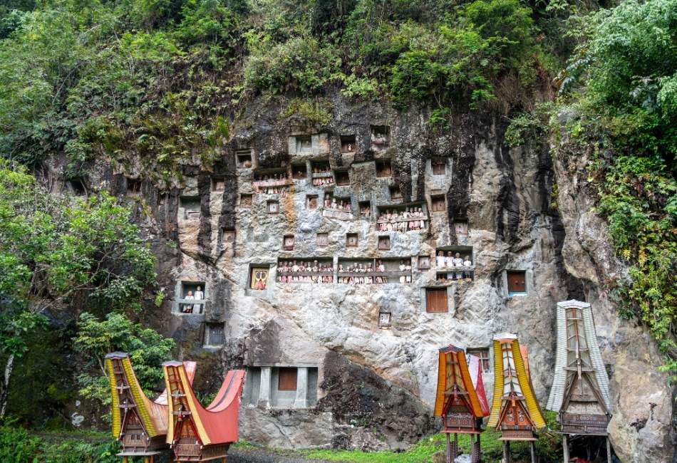 Wooden statues of Tau Tau in Tana Toraja