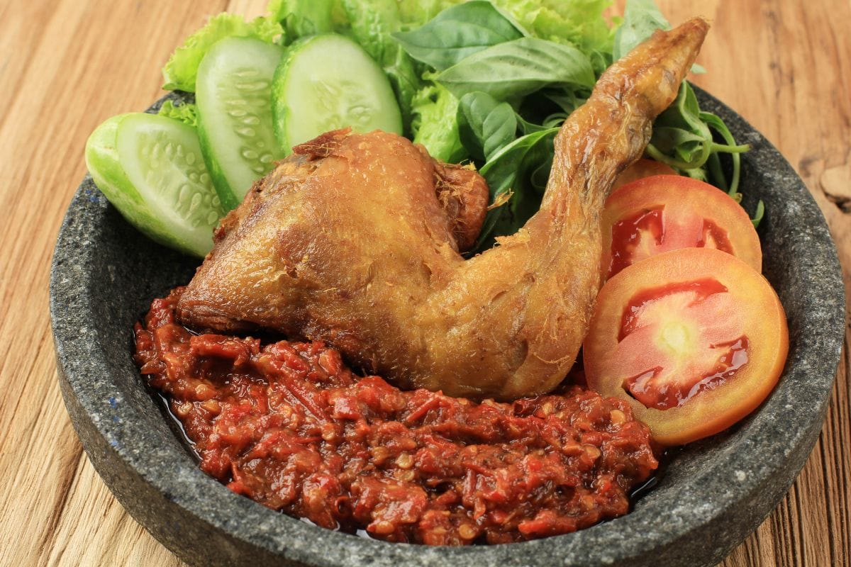 pecel ayam