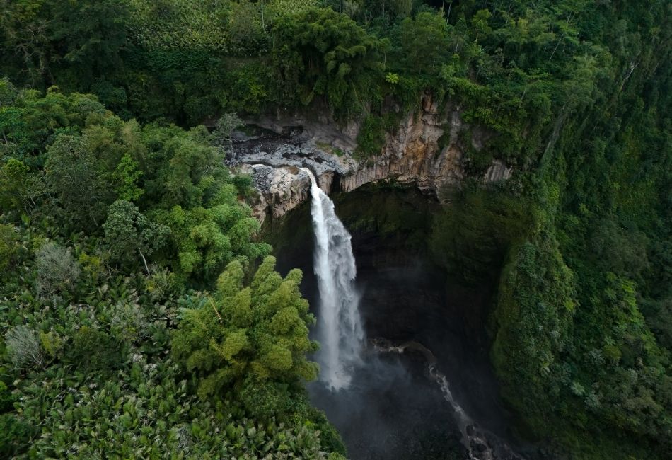 Coban Sriti Waterfall in East Java