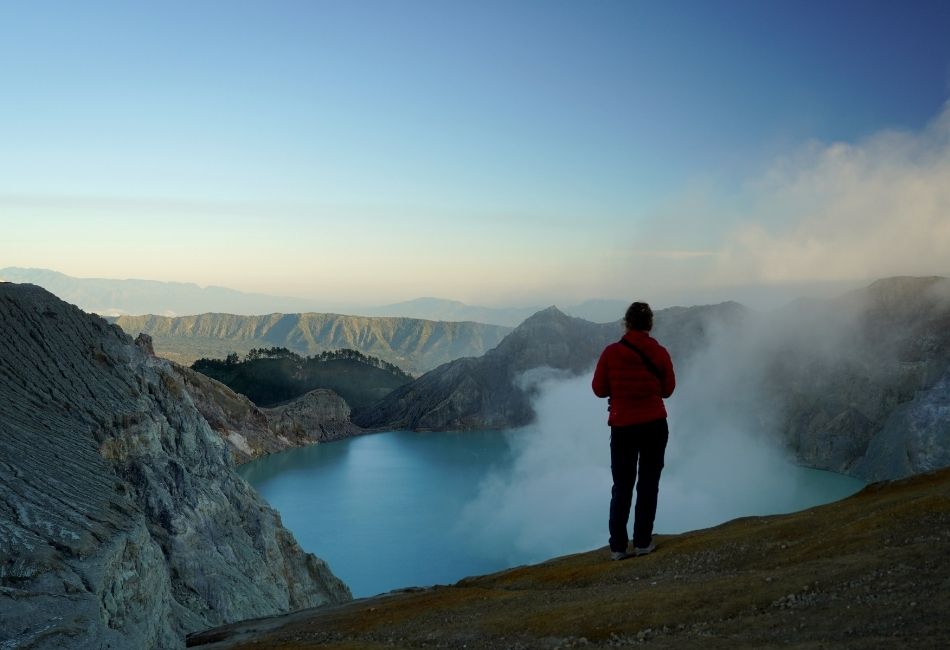 Enjoy The Morning Panorama Over Kawah Ijen