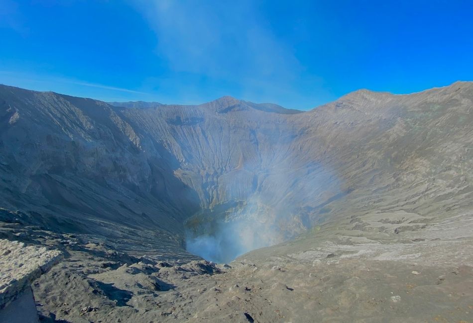 Hike To The Edge Of Bromo Crater Rim