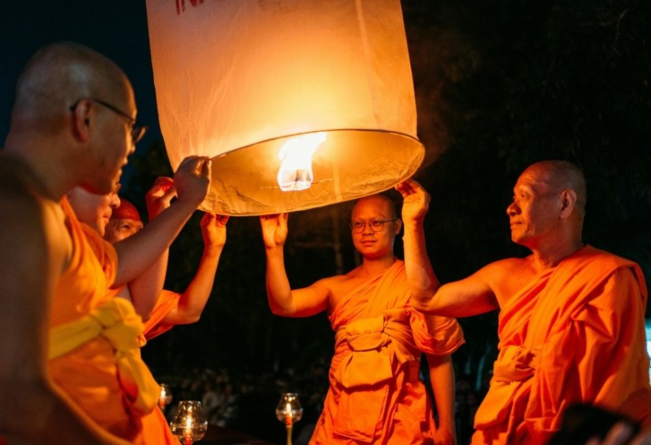 The Magical Lantern Festival in Waisak festival Borobudur