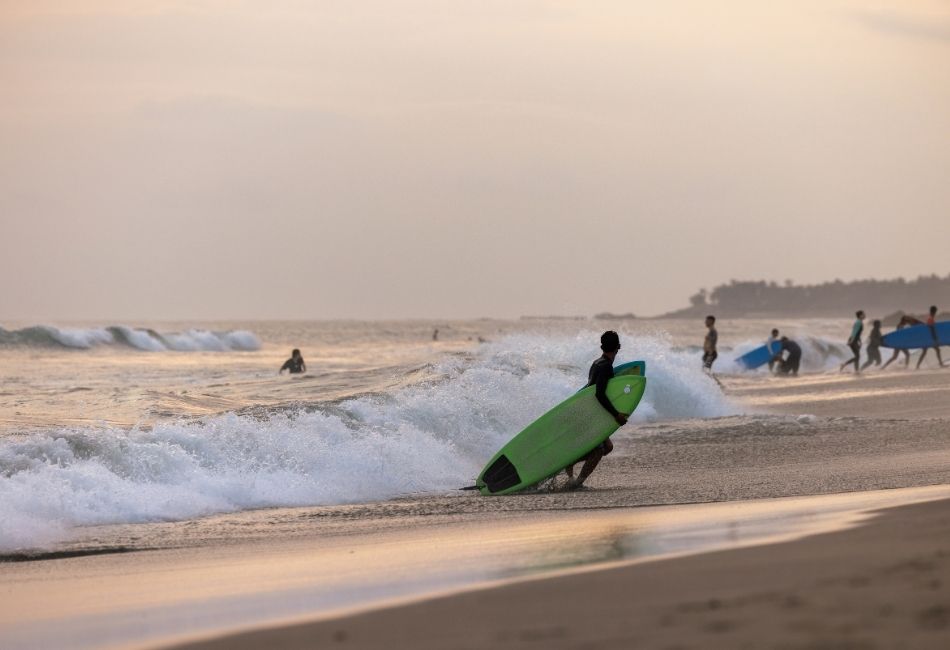 Canggu Beach is one of the best surf spots in Bali