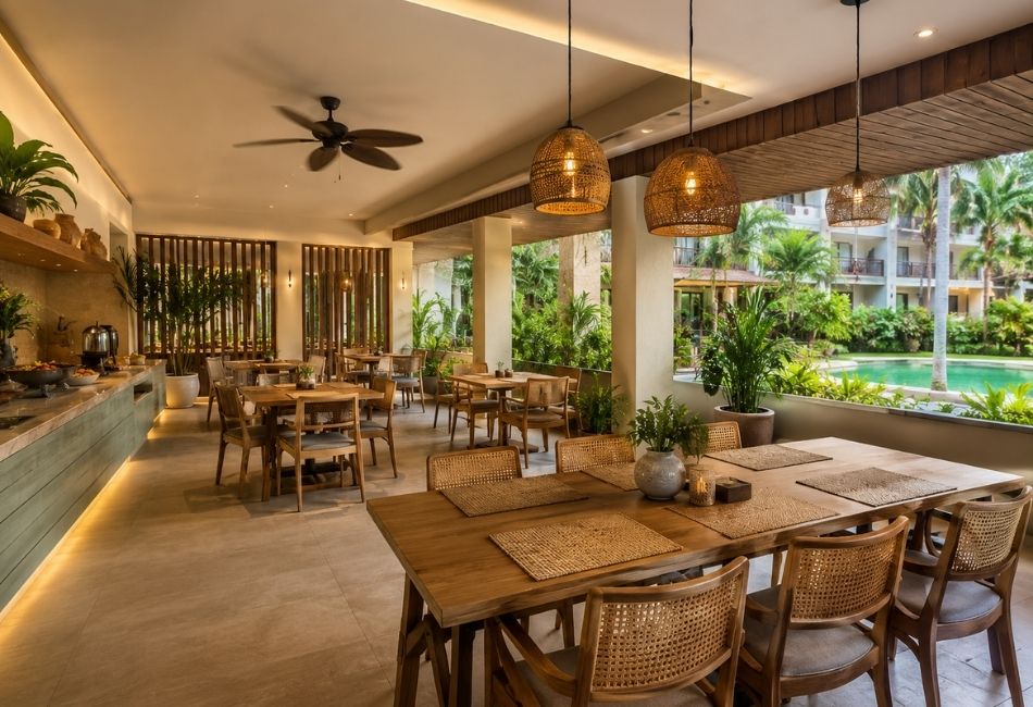 cozy dining area in Prime Plaza Suites Sanur